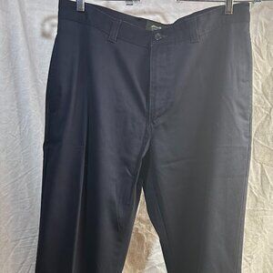 Navy Chino Pants (35 waist) - Wrinkle and Stain resistant